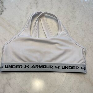 Under Armour White Sports Bra- Girls Large